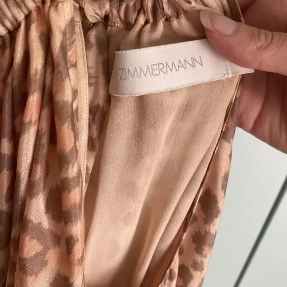 SOLD Zimmermann 100% Silk Kirra Belted Tiered Dress 0 XS - Picture 4 of 8